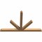 Ekena Millwork Saratoga Timber Gable Bracket, Western Red Cedar, 108"W x 68"H x 5 1/2"D x 5 1/2"F, 15/12 Pitch GBW108X68X0606SAR00SWR - alternate 3